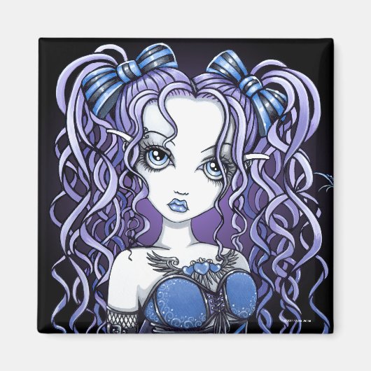 "Haylee" Gothic Couture Butterfly Fairy Magnet (Vorne)