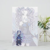 "Haylee" lila Briefpapier (Stehend Vorderseite)