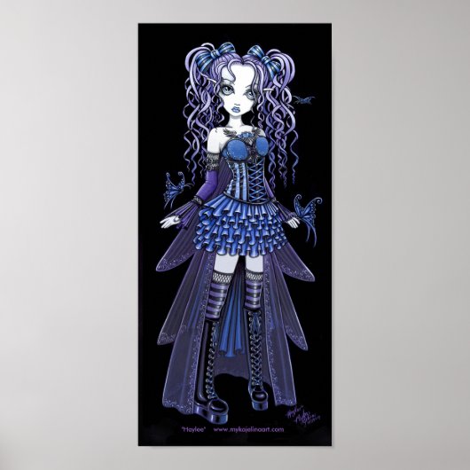 "Haylee" Lila Schmetterlingposter der Tattoo Butte Poster (Vorne)