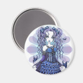 "Haylee" Lila Tattoo Butterfly Fairy Art Magnet (Vorderseite/Rückseite)