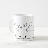 Hayleigh Peptid-Namen-Tasse Kaffeetasse (Vorderseite Links)