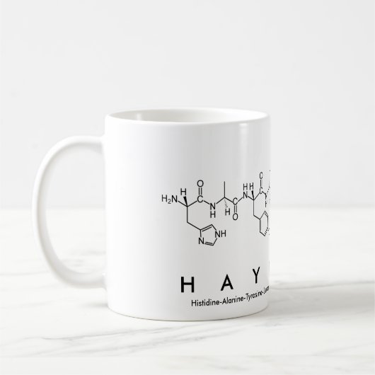 Hayleigh Peptid-Namen-Tasse Kaffeetasse (Links)