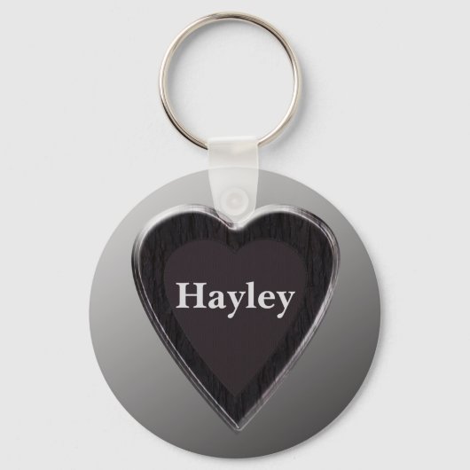 Hayley Heart Keychain von 369MyName Schlüsselanhänger (Vorderseite)