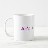 Hayley ist ein besonderer Engel Kaffeetasse (Links)