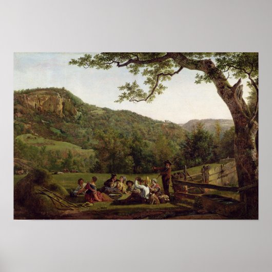 Haymaker, die vor Ort picken Poster (Vorne)