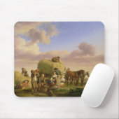 Haymakers, die auf einem Gebiet stillstehen Mousepad (Mit Mouse)