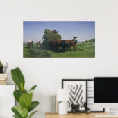 Haymaking, Auvergne Poster (Heimbüro)