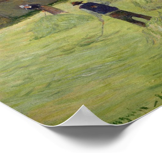 Haymaking in der Bretagne, 1888 Poster (Ecke)