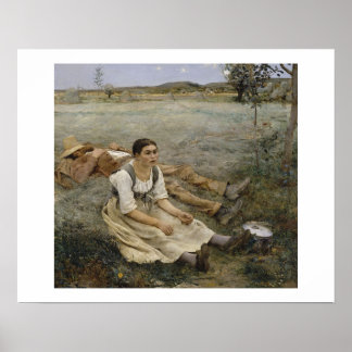 Haymaking — Jules Bastien-Lepage (1877) Poster