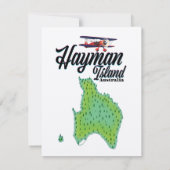 Hayman Island Vintage Reiseplan. (Rückseite)