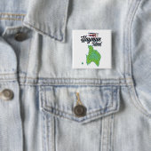 Hayman Island Vintage Reiseplan. Button (Beispiel)