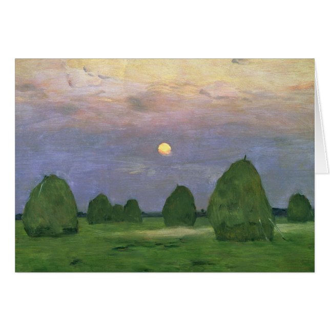 Hayricks an der Dämmerung, 1899 (Vorderseite (Horizontal))