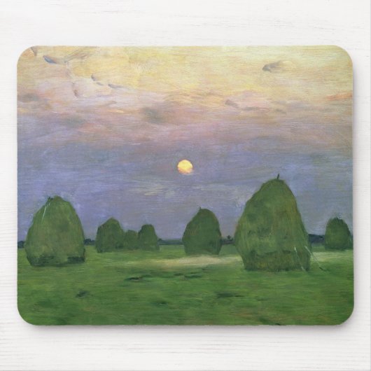 Hayricks an der Dämmerung, 1899 Mousepad (Vorne)