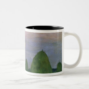 Hayricks an der Dämmerung, 1899 Zweifarbige Tasse