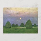 Hayricks in Dusk, 1899 Postkarte (Vorderseite)