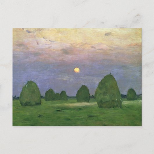 Hayricks in Dusk, 1899 Postkarte (Vorderseite)