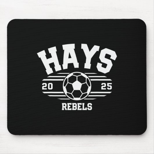 Hays Rebels Fußballrechnung 2025 Mousepad (Vorne)