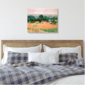 Haystack at Giverny - Claude Monet - 1886 Leinwanddruck (Insitu (Schlafzimmer))