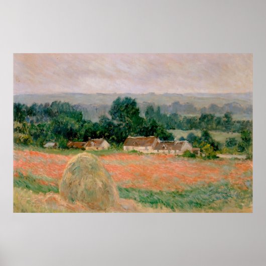 Haystack at Giverny - Claude Monet - 1886 Poster (Vorne)