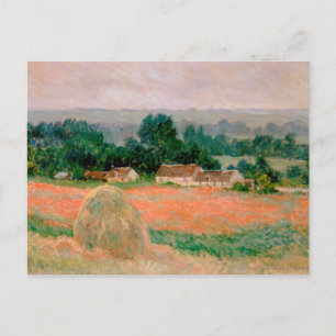 Haystack at Giverny - Claude Monet - 1886 Postkarte