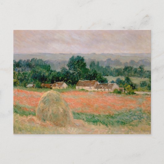 Haystack at Giverny - Claude Monet - 1886 Postkarte (Vorderseite)