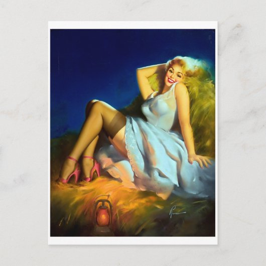 Haystack Button Up Postkarte (Vorderseite)