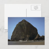 Haystack", Felsformation an der Küste von Oregon Postkarte (Vorne/Hinten)