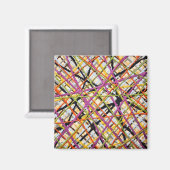 Haystack im Lila Magnet (Vorderseite/Rückseite)