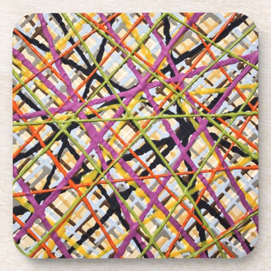 Haystack im Lila Set von 6 Untersetzer (Vorderseite)