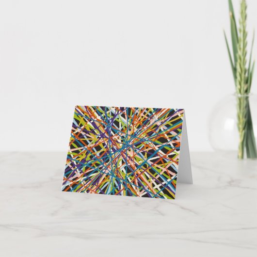 Haystack im schwarzen leeren Notecard Karte (Vorderseite)