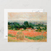 Haystack in Giverny, Claude Monet Postkarte (Vorne/Hinten)