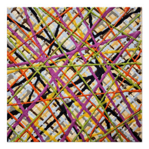 Haystack in Lila perfektem Poster