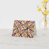 Haystack in Lila, unsicherer Notecard Karte (Gelbe Blume)