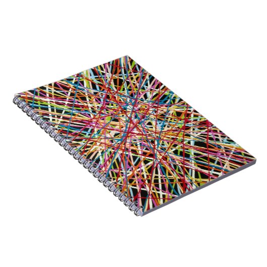 Haystack in rotem Notebook Notizblock (Rechte Seite)