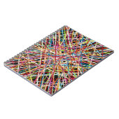 Haystack in rotem Notebook Notizblock (Linke Seite)