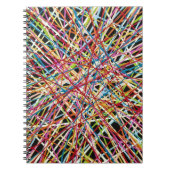 Haystack in rotem Notebook Notizblock (Vorderseite)