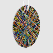 Haystack in Schwarz-Acryl-Ornament Ornament (Vorderseite)