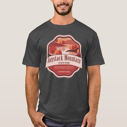 Haystack Mountain Staat Park Litchfield Landkreis  T-Shirt (Vorderseite)