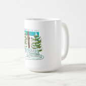 Haystack Mountain Vermont USA Ski Logo Kaffeetasse (VorderseiteRechts)