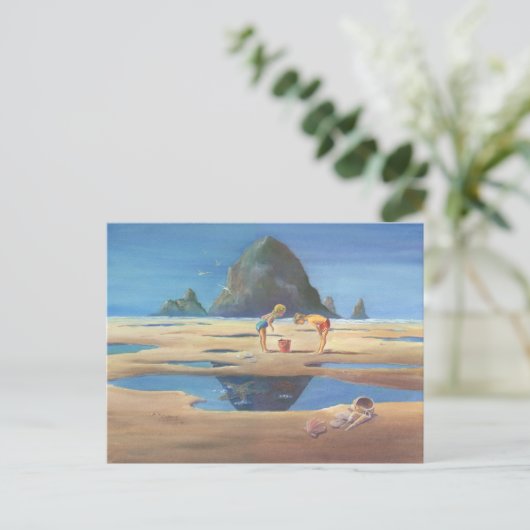 HAYSTACK ROCK 2 von SHARON SHARPE Postkarte (Stehend Vorderseite)