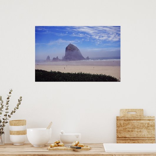 Haystack Rock am Canon Beach 2 Poster (Küche)