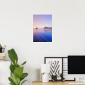 Haystack Rock bei Morgendämmerung verschwommene Li Poster (Heimbüro)