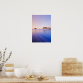 Haystack Rock bei Morgendämmerung verschwommene Li Poster (Küche)
