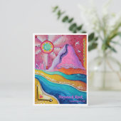 Haystack Rock Cannon Beach ODER Reise Kunst, Dicht Postkarte (Stehend Vorderseite)