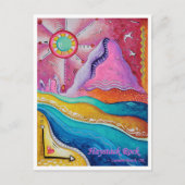 Haystack Rock Cannon Beach ODER Reise Kunst, Dicht Postkarte (Vorderseite)