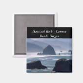 Haystack Rock - Cannon Beach Oregon Magnet (Vorderseite/Rückseite)