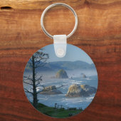 Haystack Rock, Cannon Beach, Oregon Schlüsselanhänger (Vorderseite)