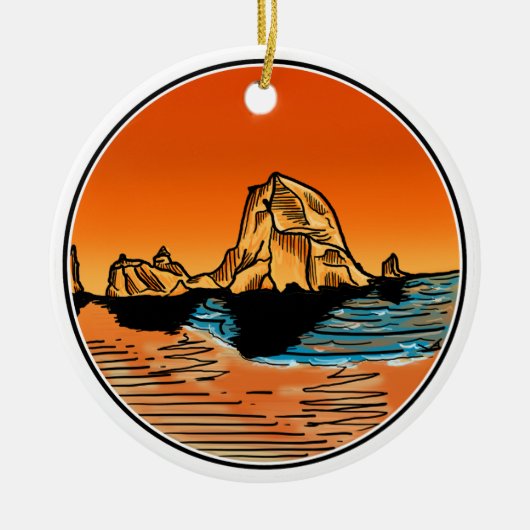 Haystack Rock Cannon Beach Ornament (Vorne)