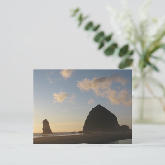 Haystack Rock, Cannon Beach Postkarte (Stehend Vorderseite)