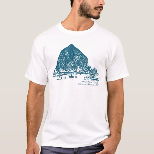 Haystack Rock Illustration T-Shirt (Vorderseite)